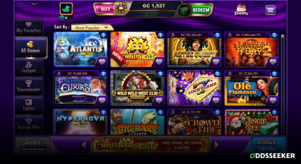 luckyland slots game genre screenshot